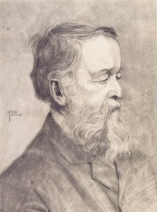Retrato de un hombre barbudo de Egon Schiele